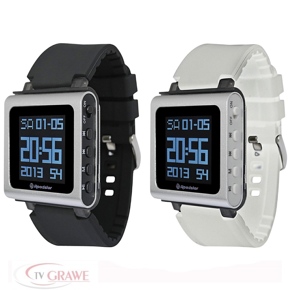 Roadstar MP415 Armbanduhr mit MP3Player Videowiedergabe UKWRadio 4GB