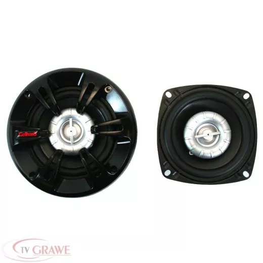 2-Wege-Einbaulautsprecher 400 Watt 100mm DIN Einbaumass nur 46mm Einbautiefe Neu
