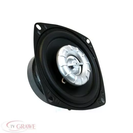 2-Wege-Einbaulautsprecher 400 Watt 100mm DIN Einbaumass nur 46mm Einbautiefe Neu