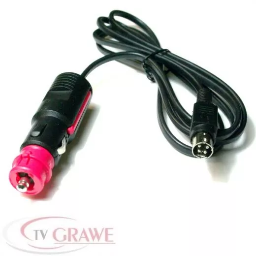 KFZ-Adapter 4pin Stecker 12V DC Zigarettenanznder-Kabel fr Fernseher usw.
