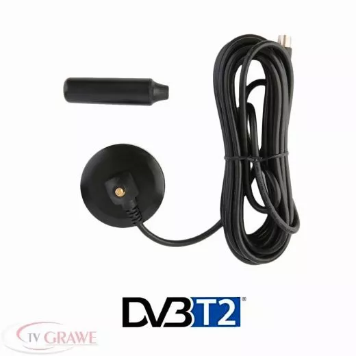 DVB-T/T2 Aktive Antenne mit Verst�rker DVB-T2 Zimmer Stabantenne