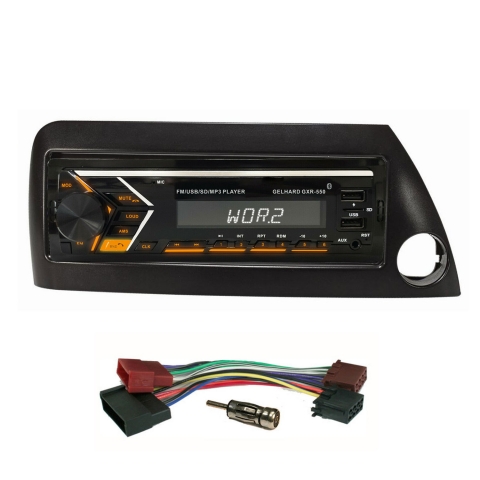 AUTORADIO mit USB SD MP3 Bluetooth UKW RDS kompatibel mit Ford KA 1996>2008 / Blende schwarz