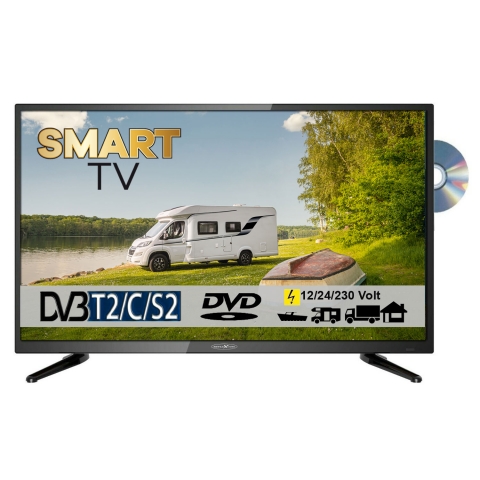 Reflexion LDDW27i+ LED Smart TV mit DVD, DVB-S2 /C/T2 fr 12V/24V u. 230 Volt WLAN