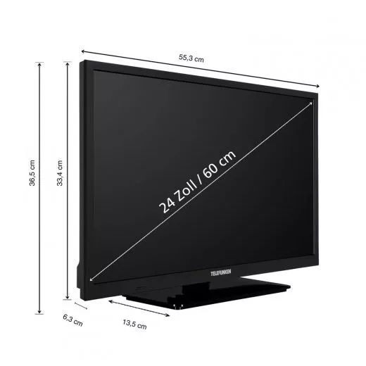 Telefunken T24X820 mobile Smart TV 24 Zoll DVB/S/S2/T2/C 12/230 Volt