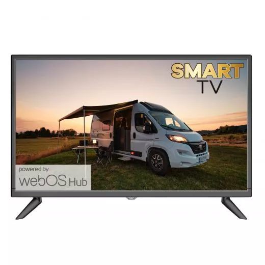 AKKU- Smart-TV Reflexion LEDA24OSBT Smart LED powered by webOSHub, 60 cm/24 Zoll, Camping/Wohnmobil/Wohnwagen/Boot/LKW TV, USB Typ-C DC 12V Input, 230V, Full HD, Triple Tuner, Bluetooth, WLAN