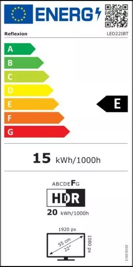 Reflexion LED22iBT Smart-TV Camping Fernseher, Bluetooth, DVB-S2/C/T2 f�r 12/ 230 Volt