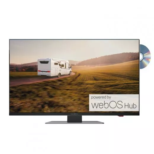 Reflexion LDDX22iBT_Black Smart TV mit int. DVD-Laufwerk fr Caravan 12/24/230 Volt