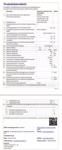 REFLEXION LDDX27IBT_Black mit Standfu� Smart LED Fernseher webOSHub, 27 Zoll, Rahmenloser Camping/Boot/LKW TV, 12/24/230 Volt, Full HD, Bluetooth, WLAN