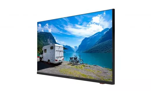 REFLEXION LDDX32IBT_Black mit Standfu� Smart LED Fernseher webOSHub, 80 cm/32 Zoll, Rahmenloser Camping/Boot/LKW TV, 12/24/230 Volt, Full HD, Bluetooth, WLAN