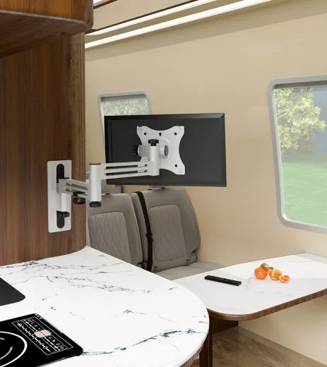 Fernseher / Monitor Wandhalterung - Schwenkarm mit drei Gelenken - bis 32 Zoll - Verriegelbar