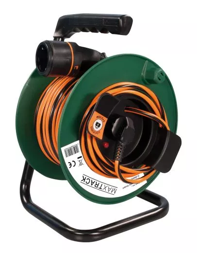 Kabeltrommel mit Verriegelungssystem – Schutzkontakt Verlngerungskabel H05VV-F 31,5 mm – 12 kg Zugkraft, robust & sicher