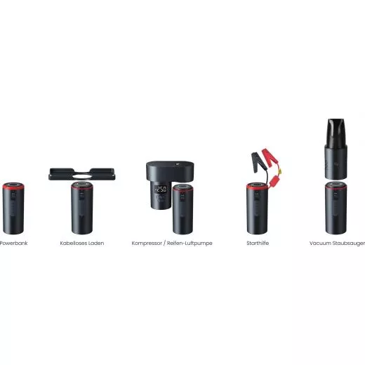 Auto Smart Kit Reflexion Powerbank/ Kompressor/ Starthilfe/ Mini-Sauger