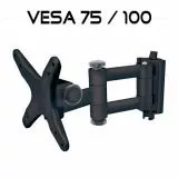 Fernseher / Monitor Wandhalter Wandhalterung LCD LED TV bis 26 Zoll mit Klickfix