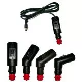 KFZ-Adapter 12V DC Zigarettenanz�nder-Kabel Knickbar mit An- / Ausschalter