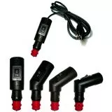 KFZ-Adapter 4pin Stecker 12V DC Zigarettenanznder-Kabel Knickbar An- / Aus