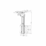 PureMounts PM-Slope-23 - Premium TV Deckenhalterung bis zu 105 neigbar fr Dachschrgen