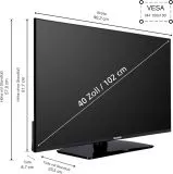 Telefunken T40X840 home 40 Zoll LED TV (Flat, 40 Zoll / 101 cm, Full-HD, SMART TV)