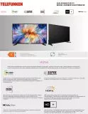 Telefunken D43U790B2CW 43 Zoll Smart TV Vidaa/ 4K UHD Display