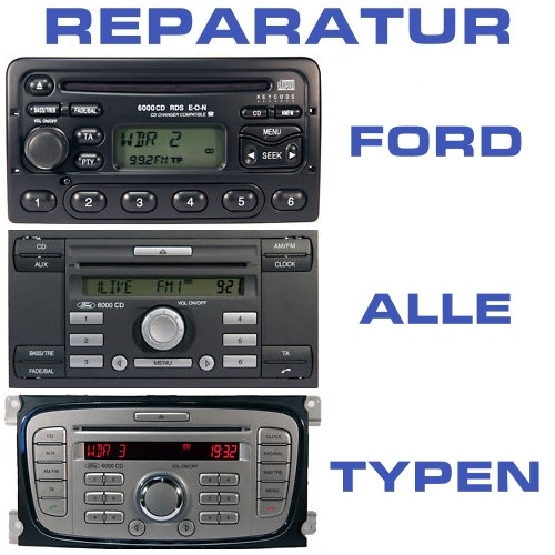 Entriegelung Werkzeug 4er Set Entriegelungsbügel Auto Radio Navi FORD CD 6000 