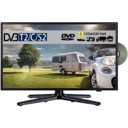 Reflexion LDDW190+ LED HD Fernseher 19 Zoll TV DVB-S2/C/T2 DVD 12/24/230 Volt