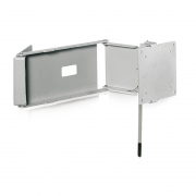Caratec Flex CFW300 TV-Wandhalter mit drei Drehpunkten Farbe: Silber