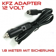 KFZ-Adapter 12V DC Zigarettenanzünder-Kabel f. LED Fernseher mit 4-PIN Stecker