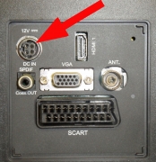 KFZ-Adapter 12V DC Zigarettenanzünder-Kabel f. LED Fernseher mit 4-PIN Stecker