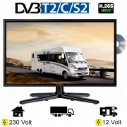 Reflexion LDDW240 LED Fernseher 23.6 Zoll TV DVB-S2 / C /T2 DVD, 12Volt 230 Volt