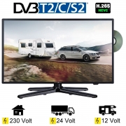 Reflexion LDDW220 LED Fernseher 21,5 Zoll 55cm SAT TV DVB-S2/C/T2 DVD 12/230 Volt