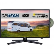 Gelhard GTV1982PBT LED Fernseher 19 Zoll TV DVD DVB-S/S2/T/T2/C 230 / 12/ 24 Volt