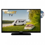 Telefunken T24X840 mobile Smart TV mit DVD-Laufwerk 24 Zoll DVB/S/S2/T2/C 12/230 Volt