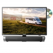 Gelhard GTV2256 + Soundbar Smart TV WebOS mit DVD und Bluetooth DVB-S2/C/T2 fr 12V u. 230Volt WLAN Full HD