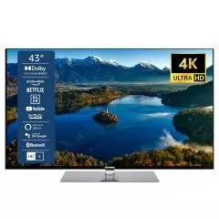 Telefunken D43U960B2CW Smart TV 43Zoll Android Fernseher silber