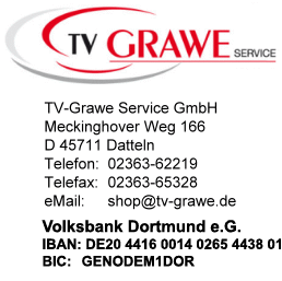 TV-Grawe - TV Fernseher mit 12/24 Volt Anschluss für Wohnmobil, Caravan, LKW und Boot